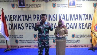 Danrem 101/Antasari, Acungi Jempol Gebrakan Dispersip Kalsel
