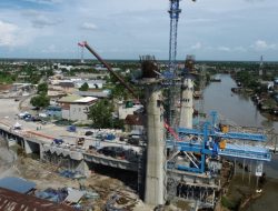 Genjot Pembangunan, Jembatan Alalak Ditargetkan Rampung 18 Maret 2021