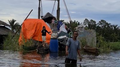 Pengungsi di Desa Lok Buntar Inginkan Bantuan Beras