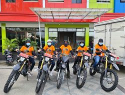 Aksi Sosial Jilid II, Dispersip Kalsel Bawa 5 Motor Trail & 10 Pusling ke HST