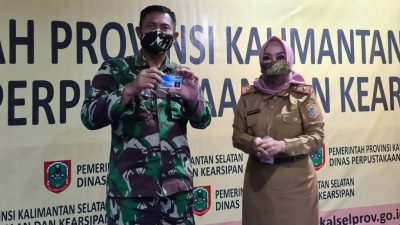 Tingkatkan Literasi, Dispersip Kalsel Siap Bersinergi di TMMD ke-110 