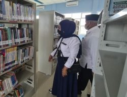 Disela Program TMMD, Kadispersip Kalsel Tinjau Gedung Perpustakaan HSS 