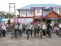Meriahkan HBP ke 57 , Lapas Karang Intan Gelar Gowes Bersama Jajaran Pemasyarakatan dan Kanwil Kemenkum HAM Kalsel