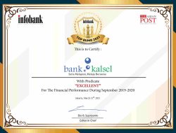 Kado Terindah Hut Ke-57, Bank Kalsel Raih Penghargaan Infobank TOP BUMD Award 2021