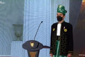 Jadi Inspektur Upacara Hari Pancasila, Presiden RI Kenakan Pakaian Adat Tanah Bumbu