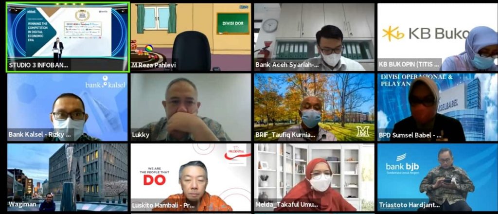 Bank Kalsel dalam ajang Infobank Award secara virtual