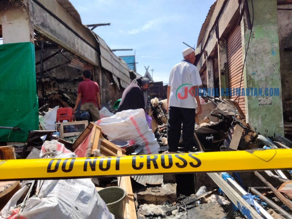 Kebakaran di Pasar At Thaibah Martapura, Para Pedagang di Perkirakan Mengalami Kerugian Mencapai Rp 1,43 Miliar
