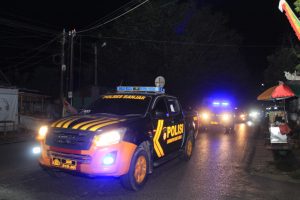 Jelang PSU Petugas Gabungan Gelar Patroli Skala Besar