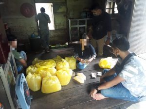 Giat Operasi Preman Polsek Martapura Kota, Amankan Penjual Minuman Tuak