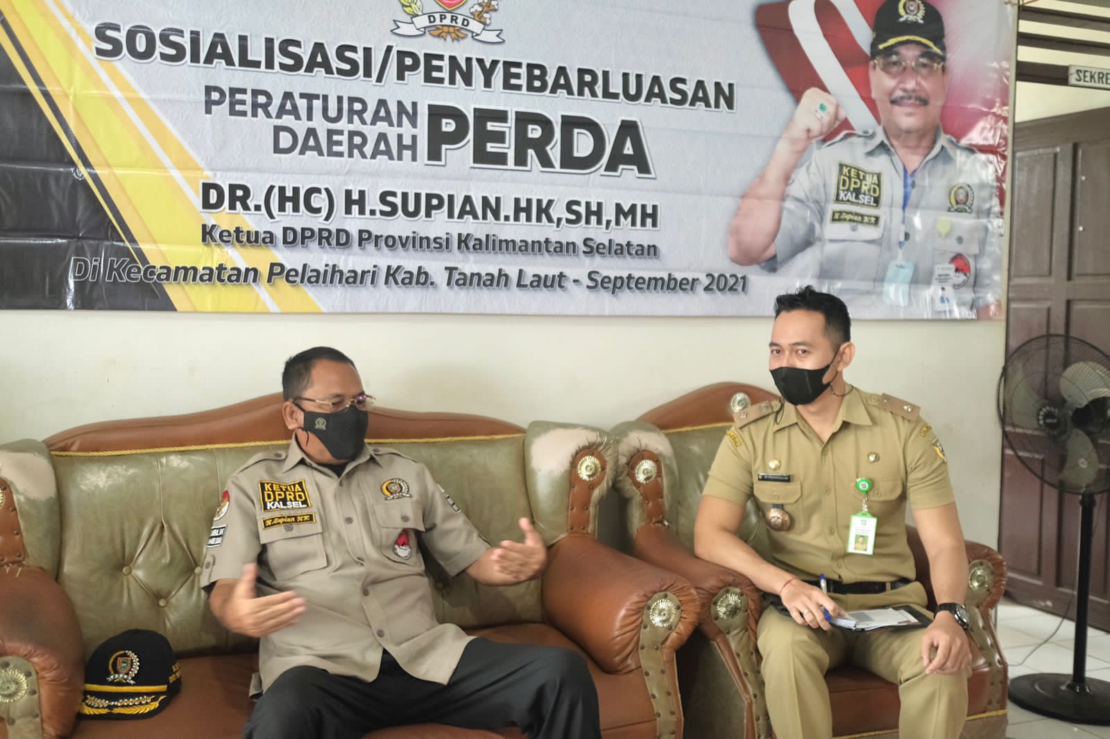 Ketua Dewan Sosialisasikan Perda Penyelenggaraan Penanggulangan Bencana Di Pelaihari.