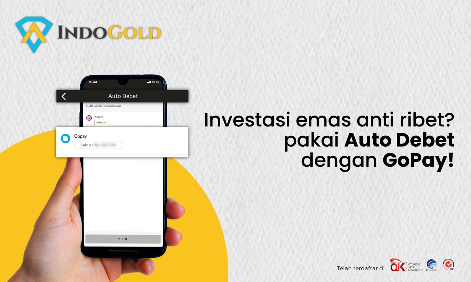 Ajak Pengguna Berinvestasi Emas Secara Rutin, IndoGold Hadirkan Auto Debet dengan GoPay