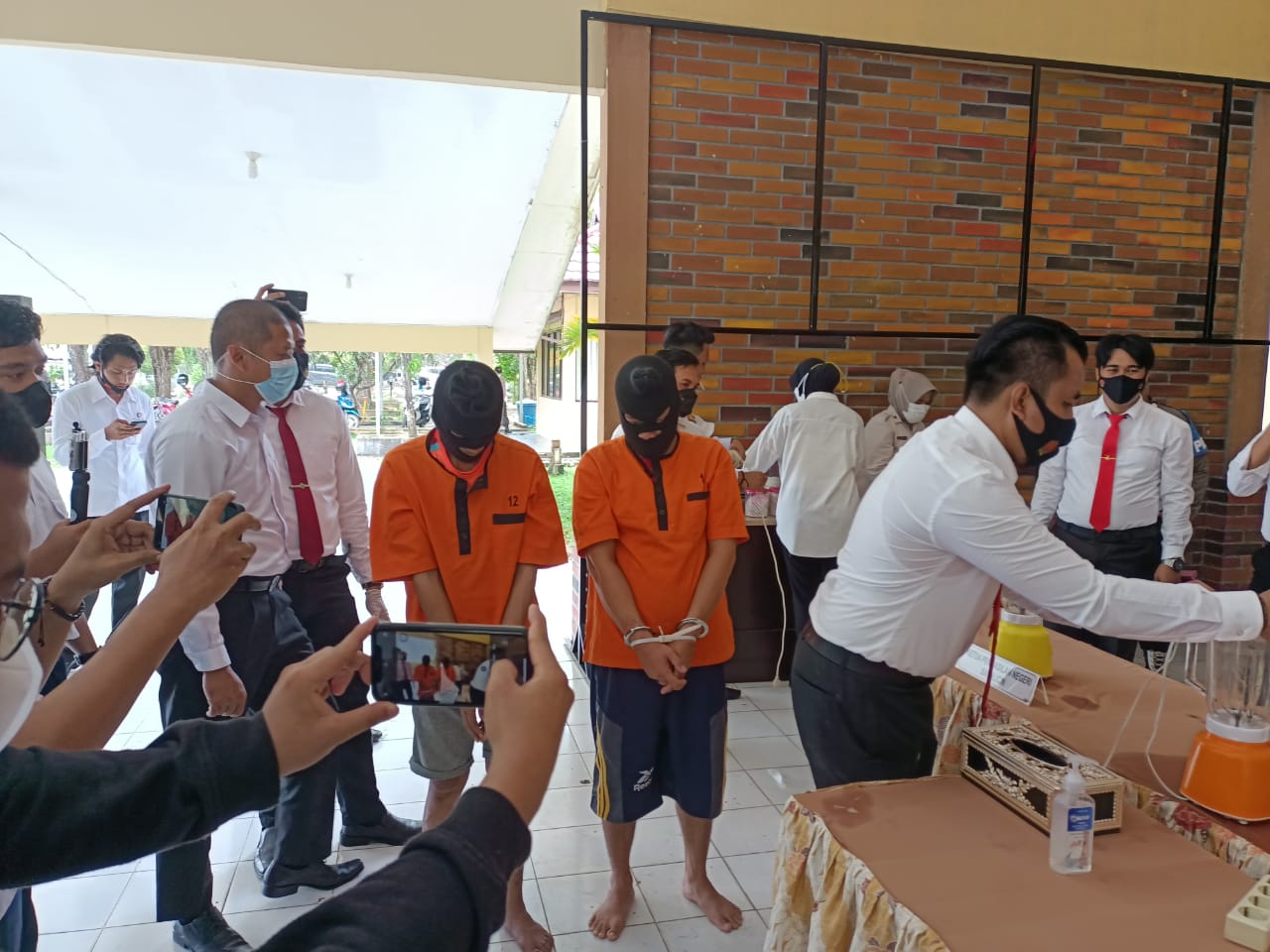 Polres Tanbu Berhasil Tangkap Dua Bandar Besar Narkoba, Barbuknya Dimusnahkan