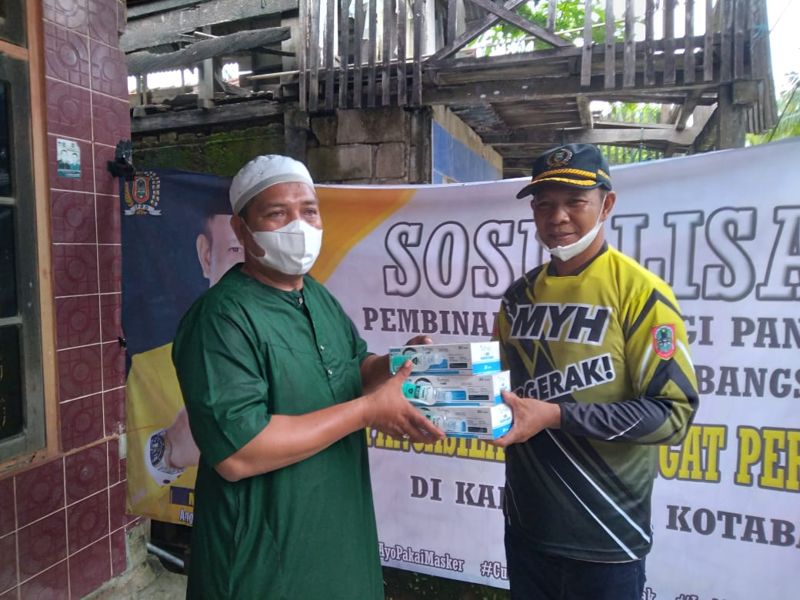 Gelar Soswasbang, Yani Helmi Kembali Kunjungi Desa Teluk Sirih Kotabaru