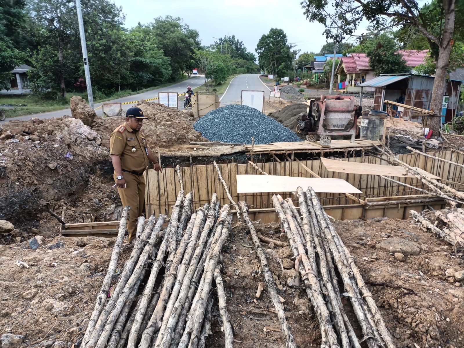 Perbaikan jalan di tanah bumbu