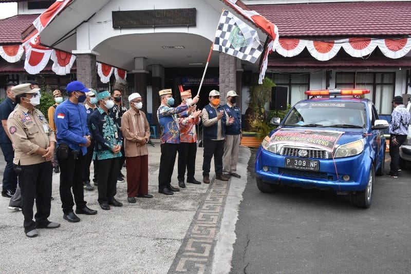 Armada Bantuan Banjir Untuk Katingan, Dilepas Secara Langsung Oleh Bupati Kapuas