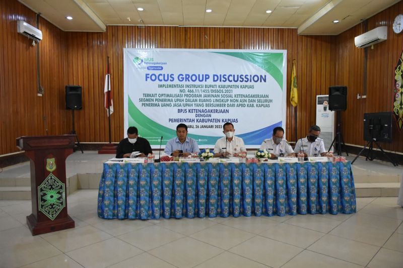 Sekda Kapuas : Pekerja Di Kecamatan & Kelurahan Terdaftar BPJS Ketenagakerjaan 
