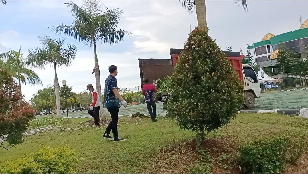 Puluhan Pohon Buah Bermanfaat Menghiasi Perkantoran Bupati Tanah Bumbu