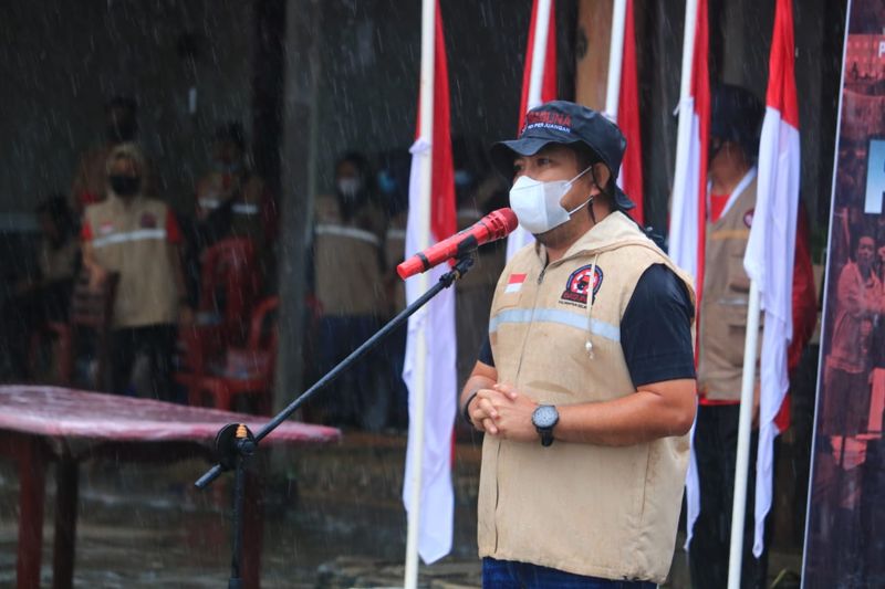 Ditengah Guyuran Hujan, Pelatihan Nasional Baguna Resmi Ditutup