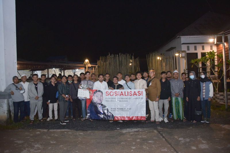 Waket DPRD Kalsel Diskusikan Ekonomi Kreatif Bareng Anak Muda Batola