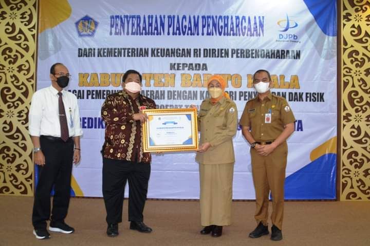 Batola Raih Predikat 1 Nasional Penyaluran DAK Fisik Tercepat Tahun 2021