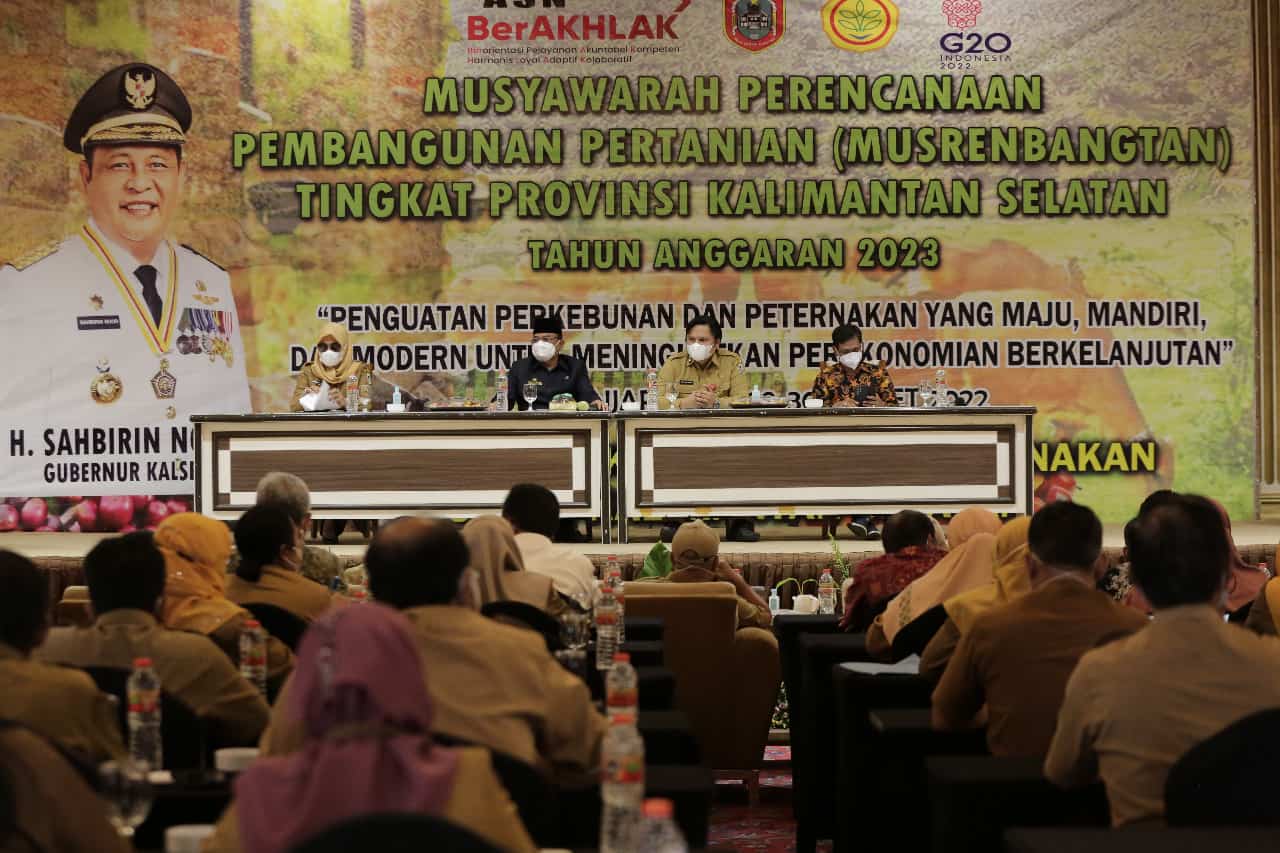Musrenbangtan Tahun Anggaran 2023 Resmi Dibuka Gubernur Kalsel