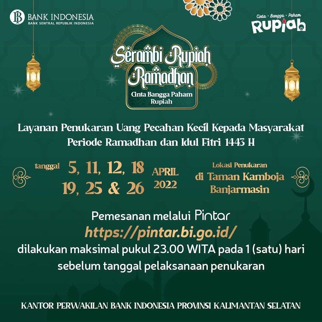 Selama Ramadan Bisa Tukar Pecahan di Taman Kamboja, Catat Tanggalnya!