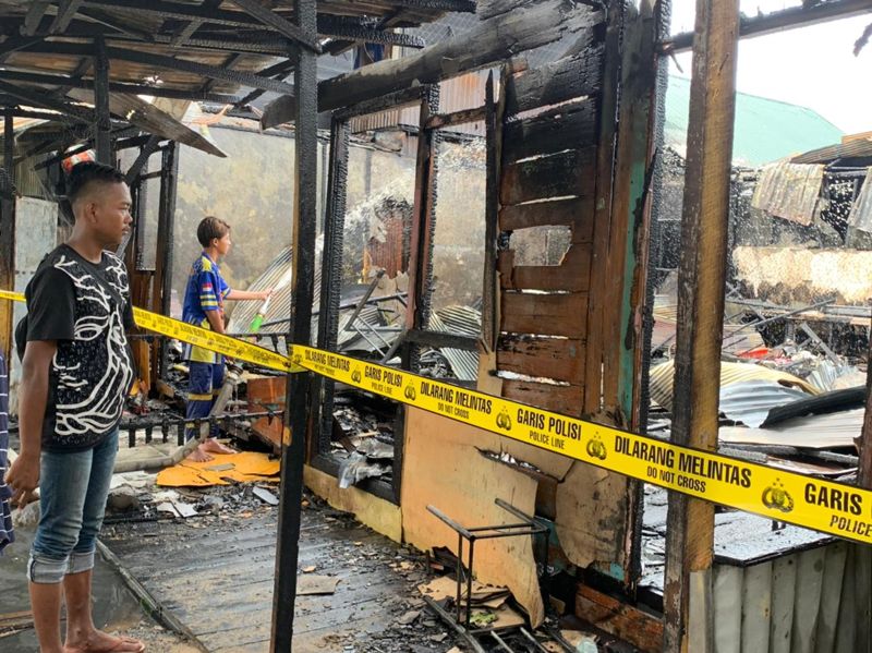 Lima Rumah Terbakar di Prona I Banjarmasin