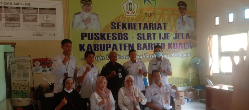 Dinsos Kalsel Monitor Perkembangan Puskesos Batola