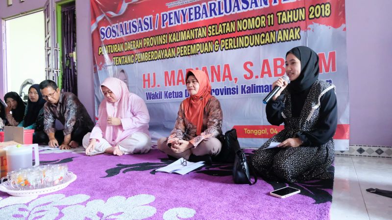 Mariana Berbagi Informasi Melalui Sosialisasi Perda Perempuan Dan Anak