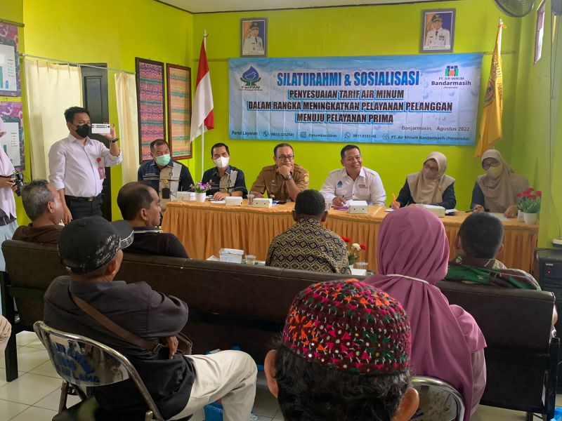 Warga Pasar Lama Sambut Positif Penyesuaian Tarif PTAM Bandarmasih