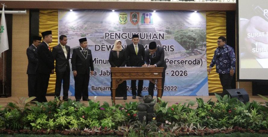 Baru Dikukuhkan, Dewan Komisaris PAM Bandarmasih akan Evaluasi Penyesuaian Tarif