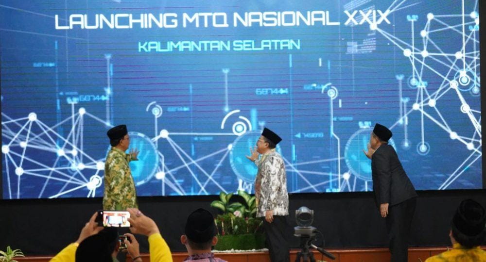 Wamenag Bersama Gubernur Kalsel, Resmi Melaunching Penyelenggaraan MTQ Ke XXIX