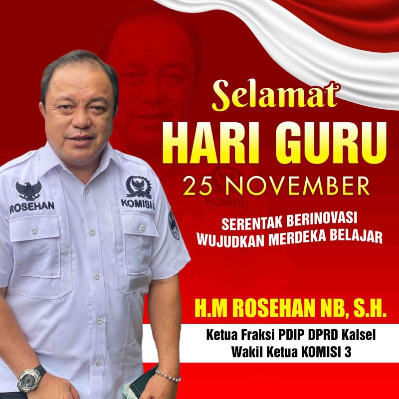 Rosehan NB : Guru Adalah Orang Tua Saya