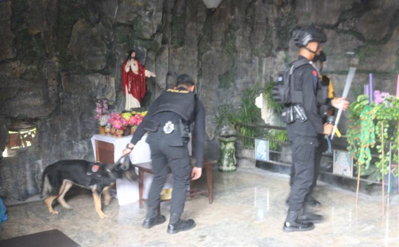 Jaga Keamanan Jelang Misa Natal,  Kepolisian Sterilisasi 30 Gereja di Kota Banjarmasin dan Banjarbaru