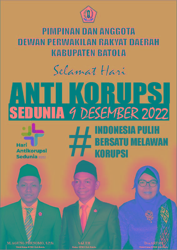 DPRD Barito Kuala Ucapkan Hari Anti Korupsi Sedunia