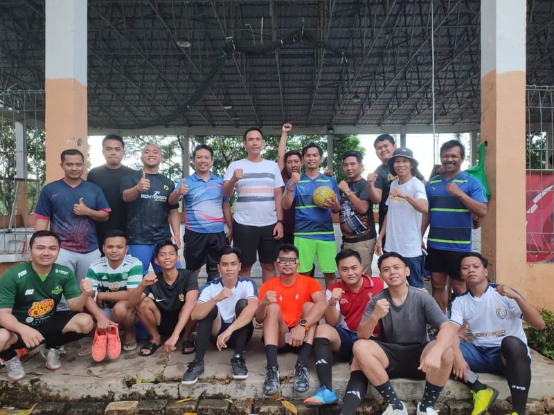 Berakhir Imbang, Keahlian Tim Kejari Tanbu Main Futsal Tak Diragukan Jurnalis Daerah