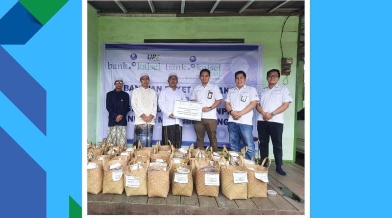 UPZ Bank Kalsel Berikan Bantuan Paket Sembako Bagi Ustadz-Ustadzah Ponpes Nurul Muhibbin HST