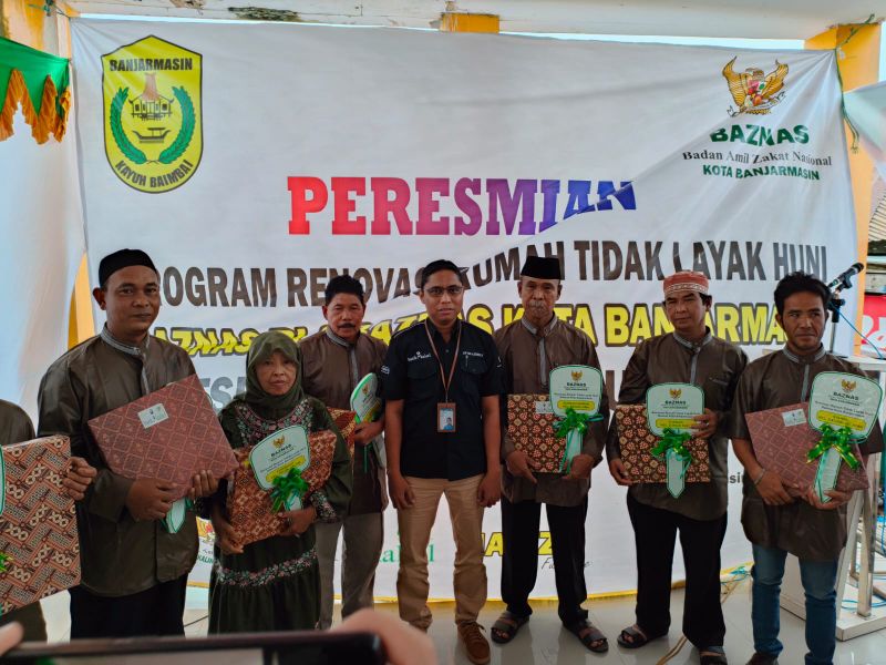UPZ Bank Kalsel Bersama Baznas Kota Banjarmasin Berkolaborasi dalam Program RTLH