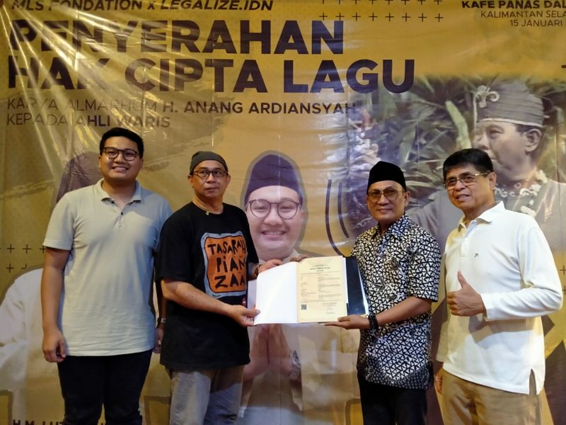 MLS Foundation Bantu Pembuatan Hak Cipta Lagu-Lagu Alm. Anang Ardiansyah 