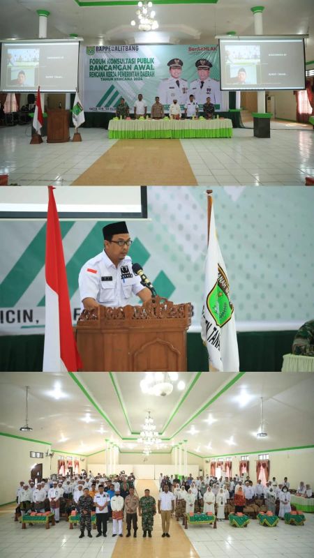 Zairullah Buka Konsultasi Publik Rancangan Awal RKPD Rencana 2024