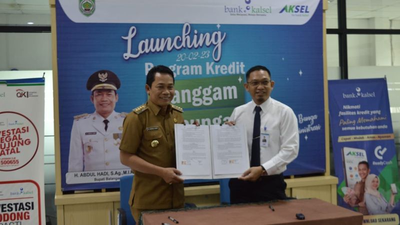 Bersama Pemkab, Bank Kalsel Cabang Paringin Resmikan Program Sanggam Babungas