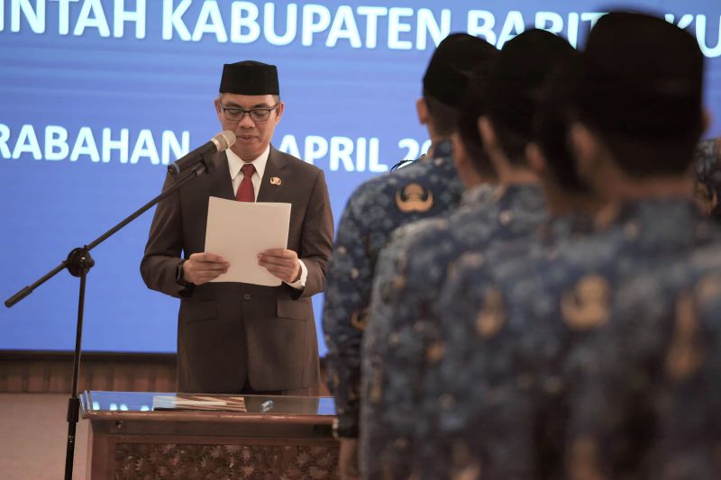 PNS Baru Batola Formasi 2021 Disumpah, Sekda: Tingkatkan Skill secara Mandiri