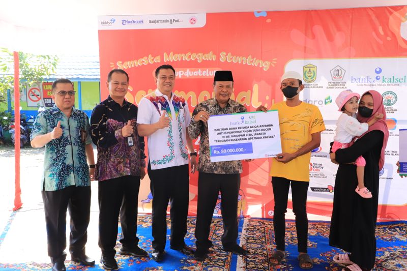 UPZ Bank Kalsel Berikan Bantuan Pemasangan Alat Cortegra Kepada Anak Usia 3 Tahun