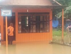 BPBD Tanbu Tinjau Situasi Daerah Rawan Banjir Kusan Hulu