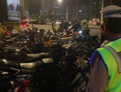 Puluhan Sepeda Motor Berknalpot Berong Diamankan Satlantas Polresta Banjarmasin