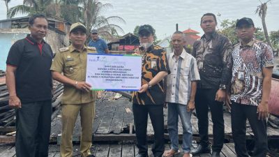 Korban Kebakaran di Gang Indrapura 2 Mendapat Bantuan dari UPZ Bank Kalsel