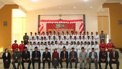 Pengukuhan Anggota Paskibra Kabupaten Pulang Pisau Tahun 2023