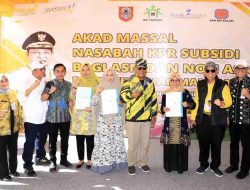 Bank Kalsel Lakukan Akad Kredit Massal Untuk 150 Rumah Subsidi