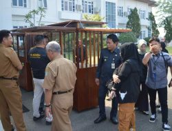 Bupati Balangan Serahkan Bantuan Showcase dan Booth Kayu Kepada Pelaku UMKM