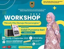 Usai Gusti Gina, Dispersip Kalsel Bersiap Hadirkan Novelis Banua Indah Purnama Sari